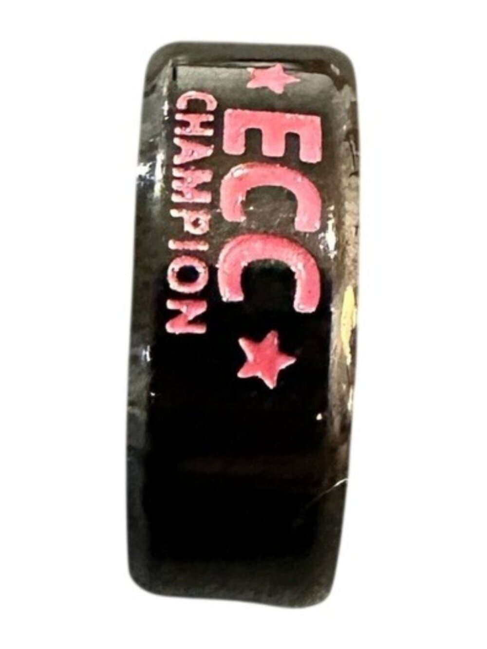 ECC Champion Ring Black Purple Logo Size 8 Comfort Fit Durable Design